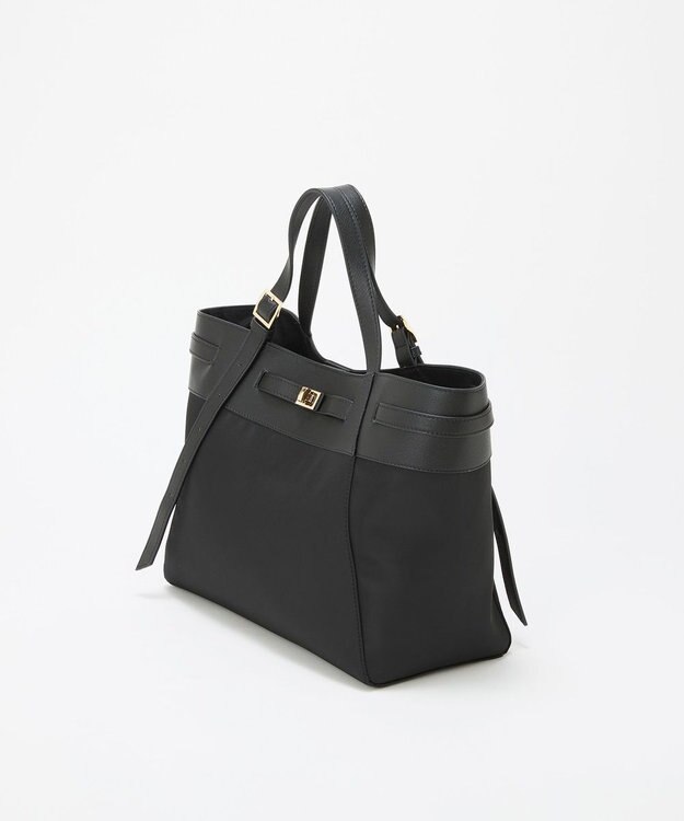 TOPKAPI 【TREASURE TOPKAPI】ナイロン レザーコンビ 2way トートバッグ A4対応 ブラック