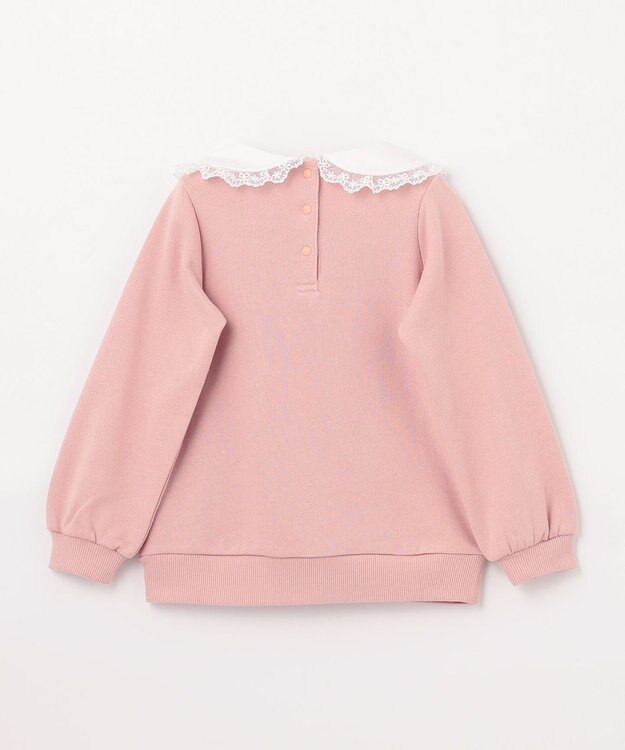 ANY KIDS 裏毛 モシャモシャ ロゴ トレーナー ピンク