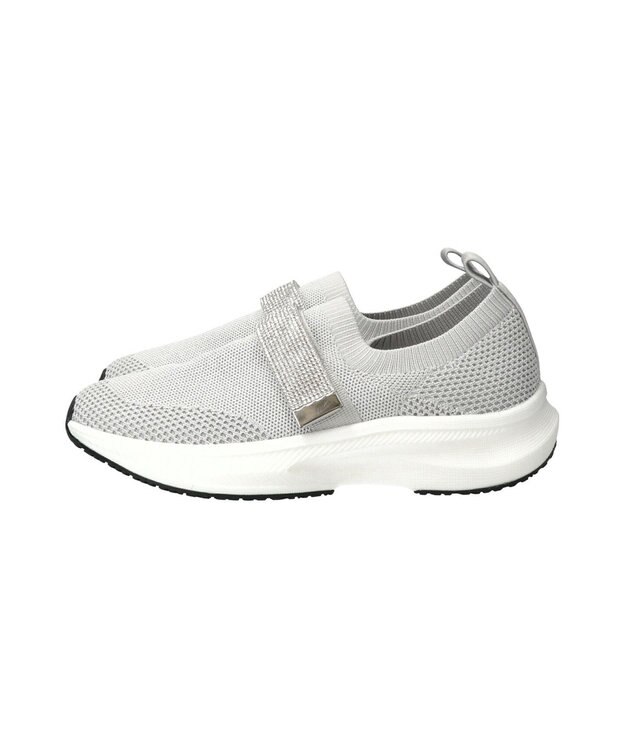 Bridget Birkin 【Bridget Birkin】ベルトストーンニットスニーカー ライトグレー