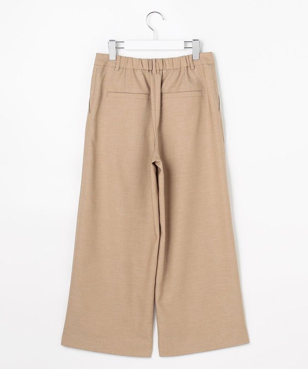 J.PRESS LADIES L FLAXASAオックス ワイド ストレート パンツ キャメル系