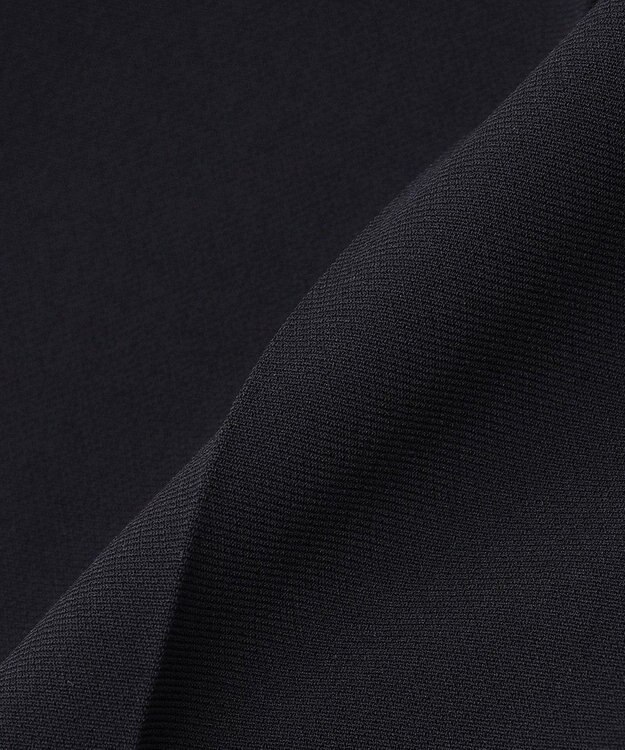 23区 トリアセダブルジョーゼット パンツ ブラック系