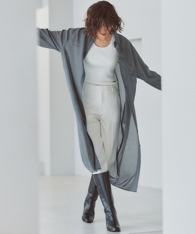 23区 【Oggi2月号掲載/新色追加】TRストレッチギャバ テーパードパンツ ホワイト系