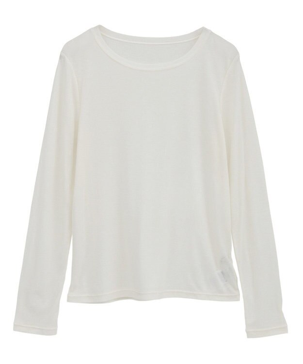 earth music&ecology クルーネックシアーテレコプルオーバー Off White