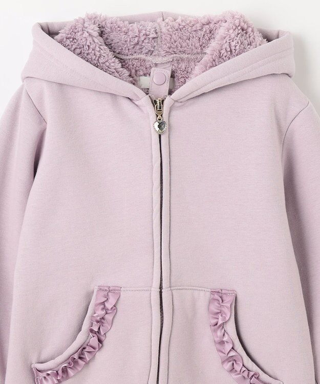 ANY KIDS 裏ボアボンディングブルゾン ラベンダー