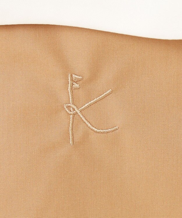 組曲 KIDS 【150-160㎝】カーブカラー ワンピース ベージュ