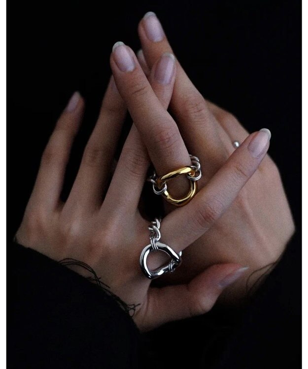 simoe Hug Ring 01  リング シルバー×ゴールド
