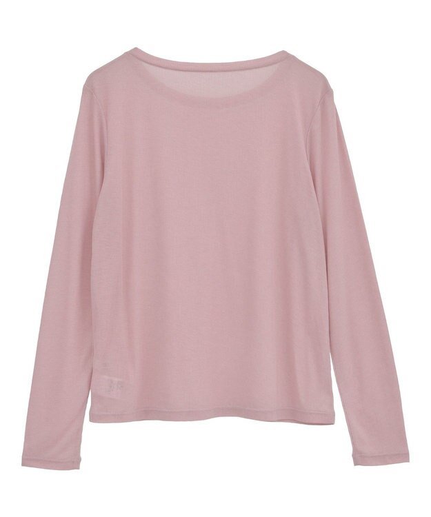 earth music&ecology クルーネックシアーテレコプルオーバー Pink