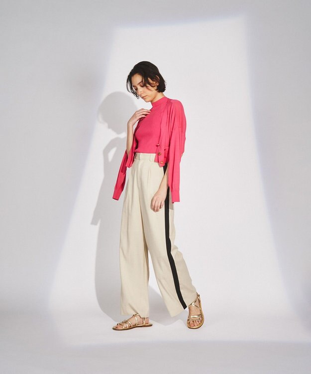 GRACE CONTINENTAL ショートルーズニットカーディガン ピンク