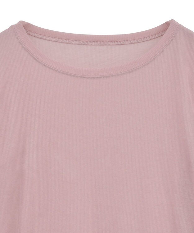 earth music&ecology クルーネックシアーテレコプルオーバー Pink