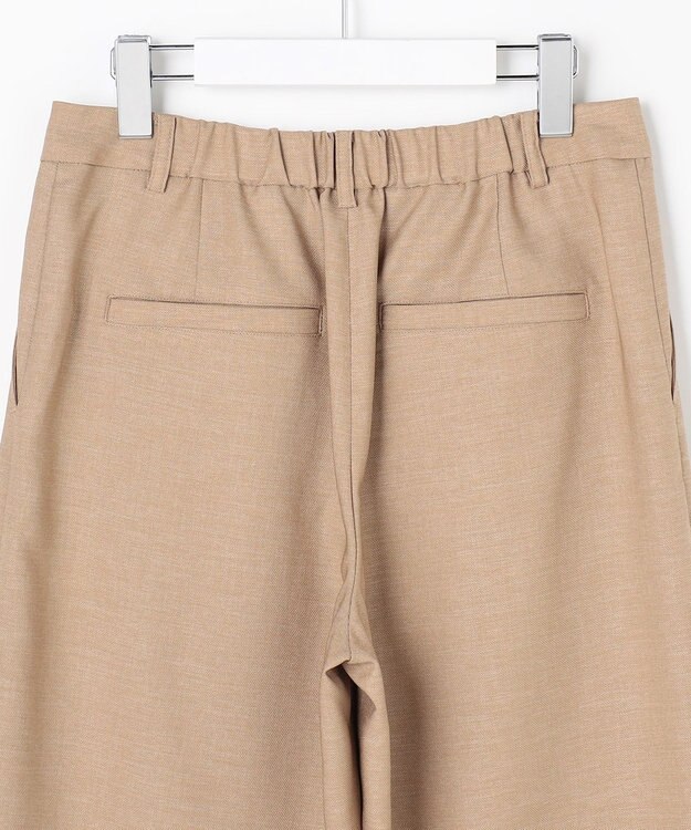 J.PRESS LADIES L FLAXASAオックス ワイド ストレート パンツ キャメル系