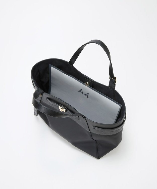 TOPKAPI 【TREASURE TOPKAPI】ナイロン レザーコンビ 2way トートバッグ A4対応 ブラック