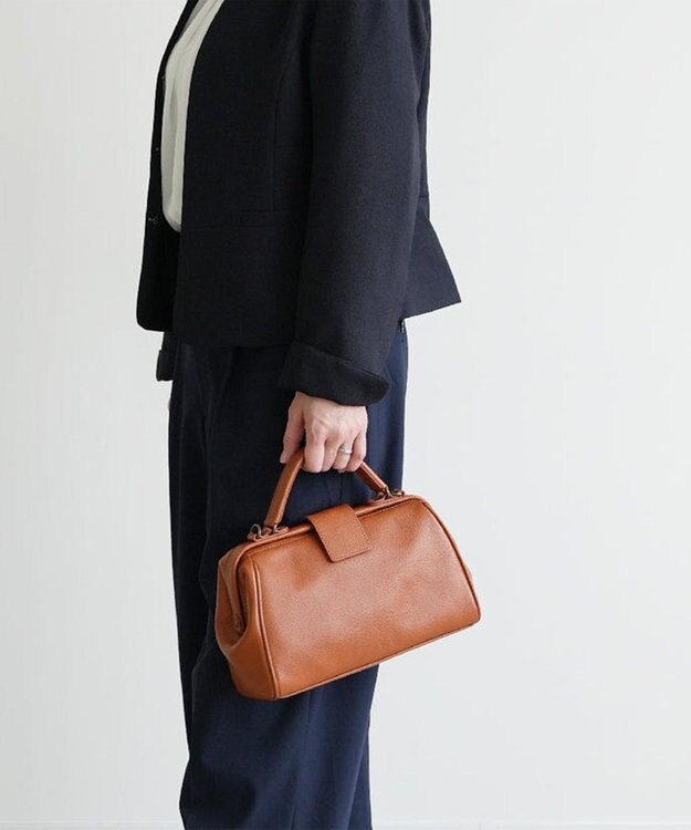 Atelier nuu 日本製 国産レザー parcel ナノダレス ショルダーバッグ キャメル