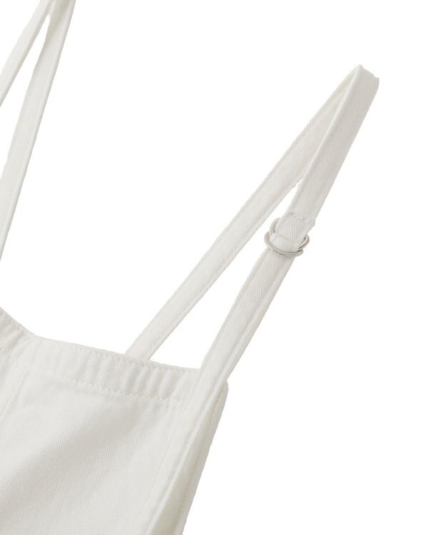 YECCA VECCA 綿麻ツイルサロペット Off White