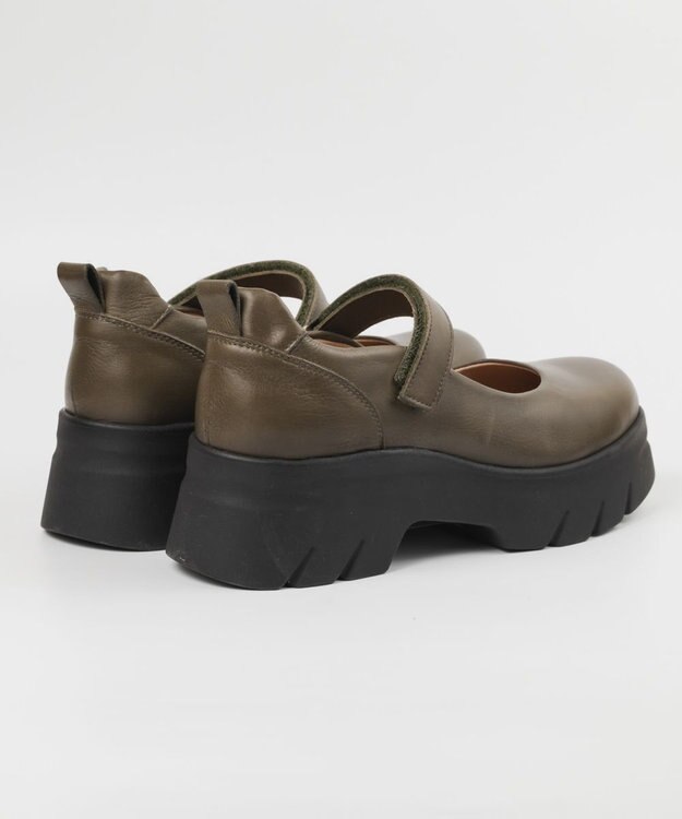 BONTRE 【BONTRE/ボントレ】厚底メリージェーン/40001-UA カーキ