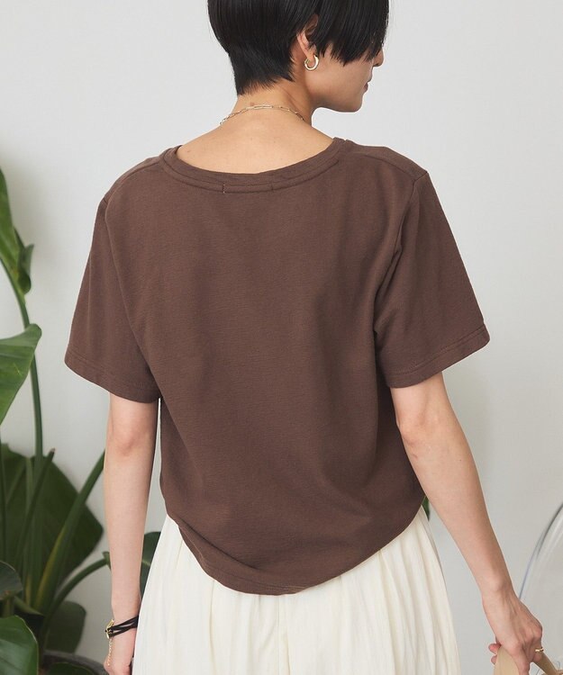 AMERICAN HOLIC 【2点セット】Tシャツ＋Uネックワンピース Brown