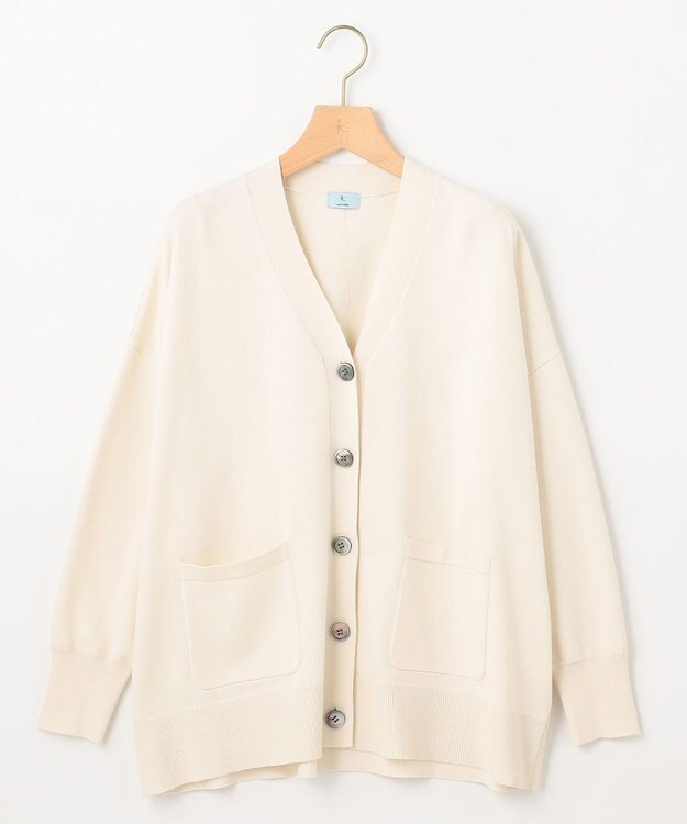 組曲 【WEB限定】ELENAオーバーニットカーディガン アイボリー系