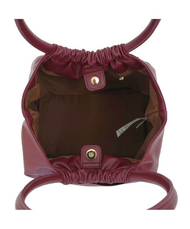 ROOTOTE 1251【合皮ギャザートート】LT.デリ.クランプリー-A 01：ビバマゼンタ