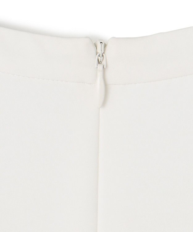 23区 【洗える】シルキーデシン タックデザイン カットソー ホワイト系