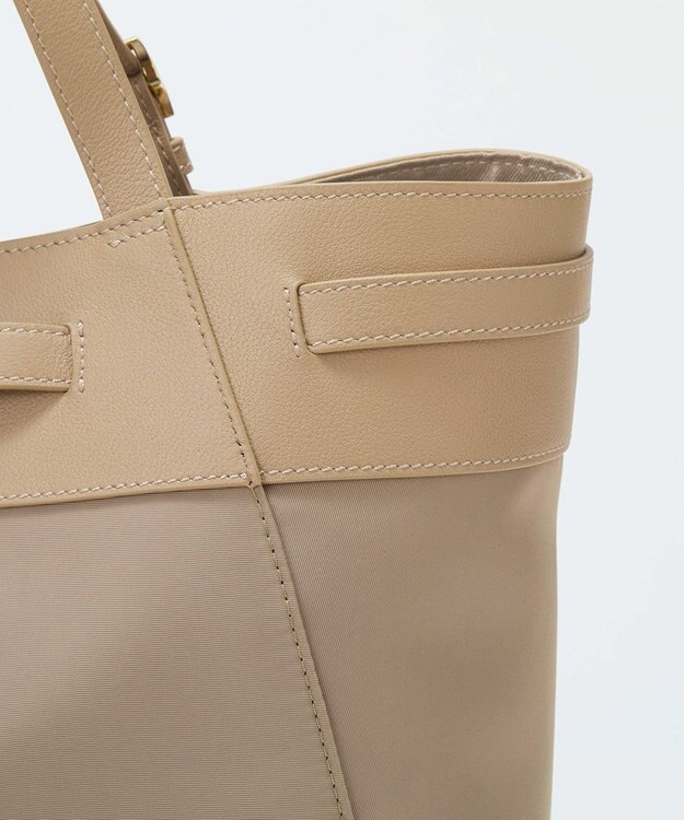 TOPKAPI 【TREASURE TOPKAPI】ナイロン レザーコンビ 2way トートバッグ A4対応 ベージュ