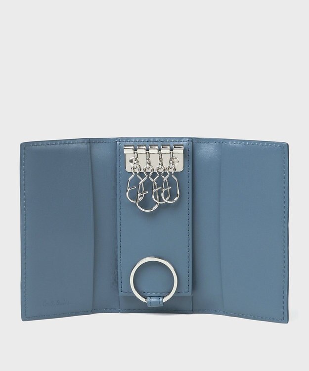 Paul Smith シグネチャーストライプタブ  キーケース ブルー
