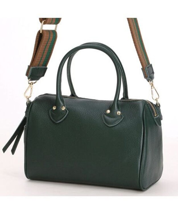 UNBILLION perche / 牛革オイル2wayテープショルダーS グリーン