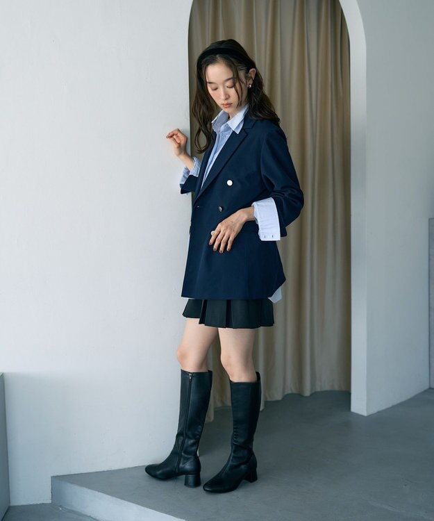 earth music&ecology テーラードジャケット Navy