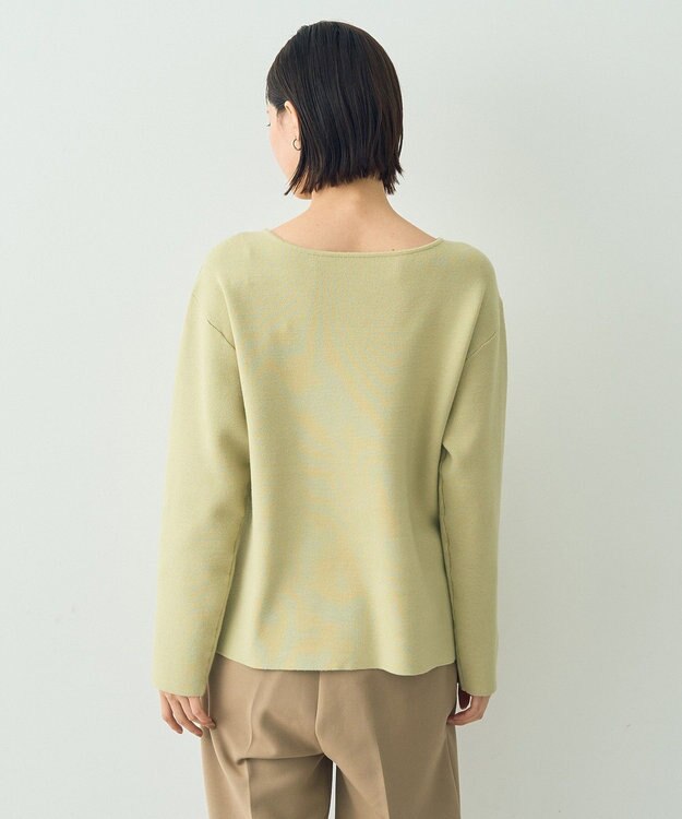YECCA VECCA ミラノリブ金釦ニット Light Green