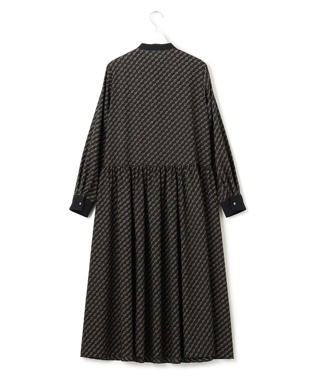 23区 【洗える】Ratti チェーンモチーフ ワンピース ブラックプリント