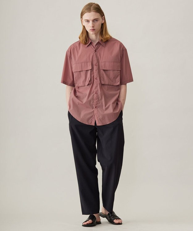 UNFILO MENS Light Move ポケットシャツ [24年春夏商品] ダスティ ピンク