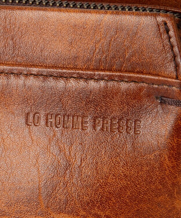 ACE BAGS & LUGGAGE LO HOMME PRESSE アルカイック 本革 日本製 ショルダーバッグ 縦型 71862 ロ・オム・プレッセ ブラウン