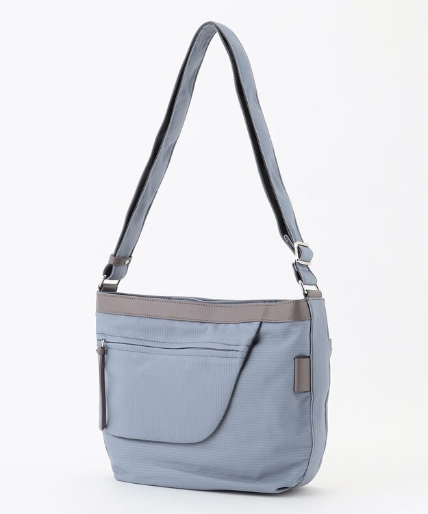 Y'SACCS コーデュロイライクナイロンショルダー ブルー