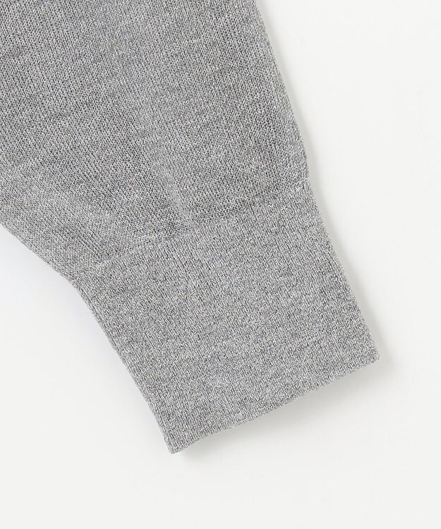 自由区 L 【アンサンブル対応・洗える】ラメシアー カーディガン シルバー×グレー