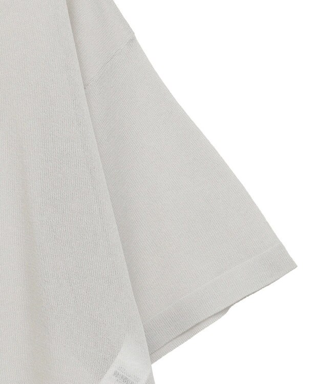 Green Parks アソートロゴ半袖シアーニットプルオーバー Gray