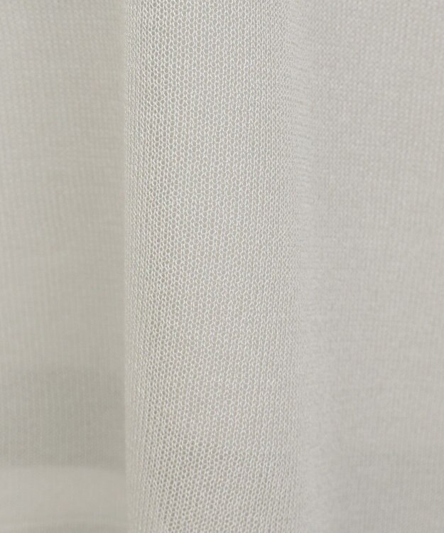 Green Parks アソートロゴ半袖シアーニットプルオーバー Gray