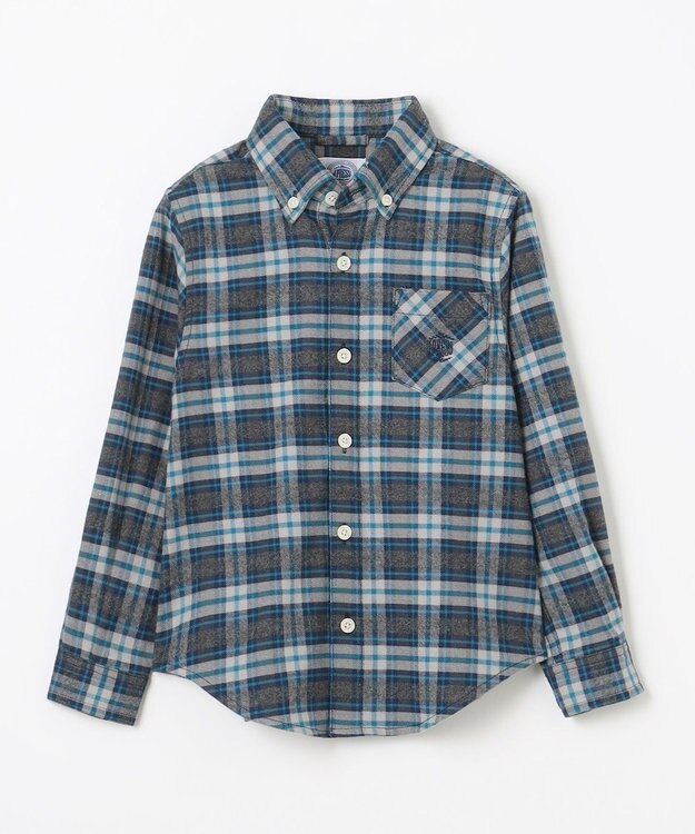 J.PRESS KIDS 【110-130cm】起毛チェックシャツ ブルー系4