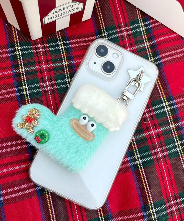 WEGO メリーメリーくつしたモンスターぬいぐるみキーホルダー グリーンその他