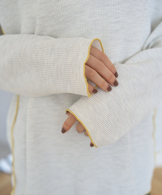 AMERICAN HOLIC 【WEB限定】ワッフル配色メロープルオーバー Oatmeal