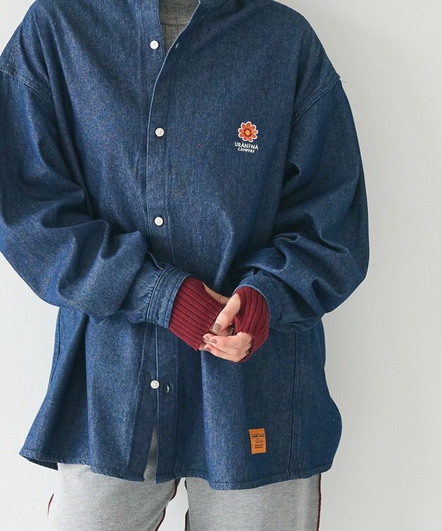 CRAFT STANDARD BOUTIQUE 洗える/とてもち配色モックネックリブニットプルオーバー/24AW Gray