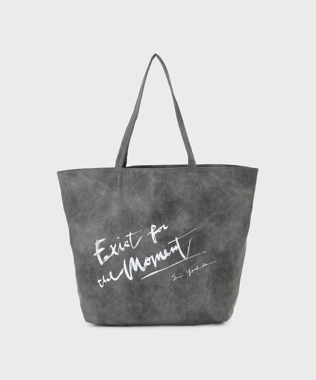 GRACE CONTINENTAL ロゴレザートート チャコール