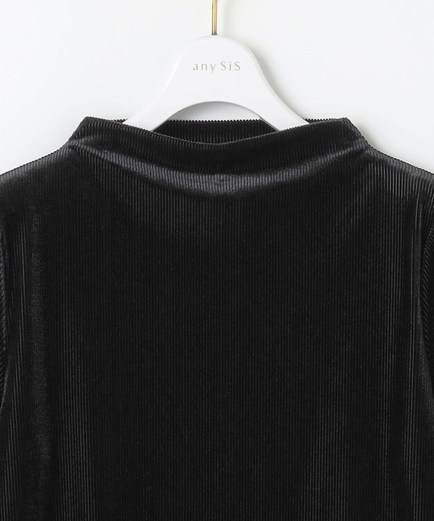 ANY SIS 【BAILA12月号掲載・貴島明日香さんコラボ】ドッキングビスチェワンピース×インナーセット グレー×ブラック