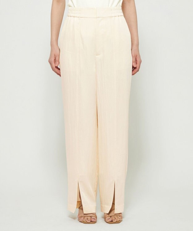 uncrave ドレープツイル スリットパンツ エクリュ