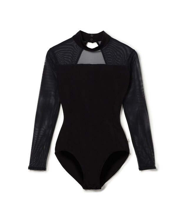 Chacott 【Nela ライン】ロングスリーブレオタード ブラック