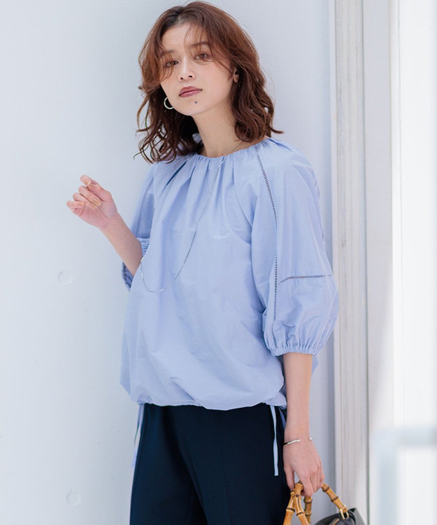 洗える】シャルマンエンブロイダリー ブラウス / 23区 | ファッション