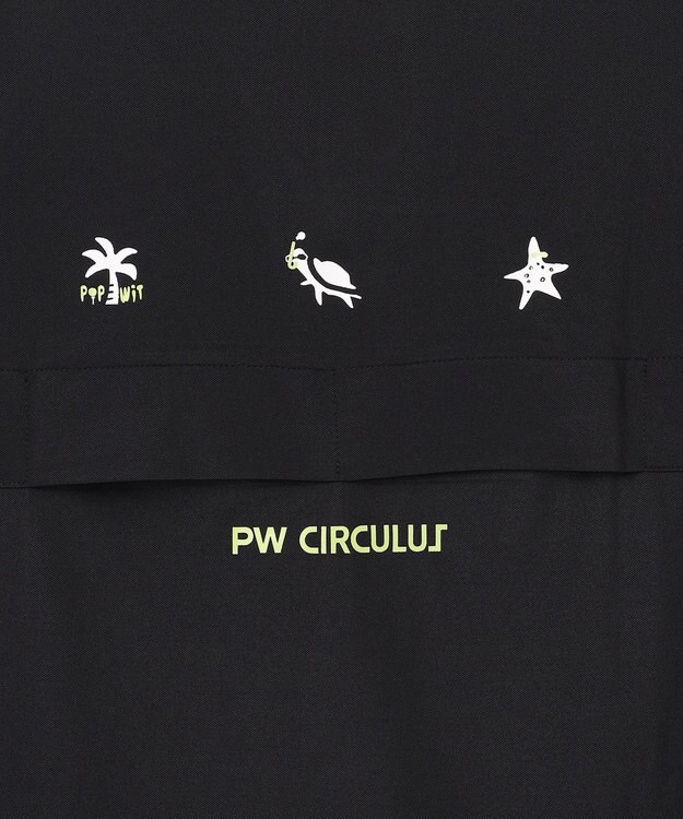 PW CIRCULUS 【MEN】ハーフジップモック ゴルフ ブラック系