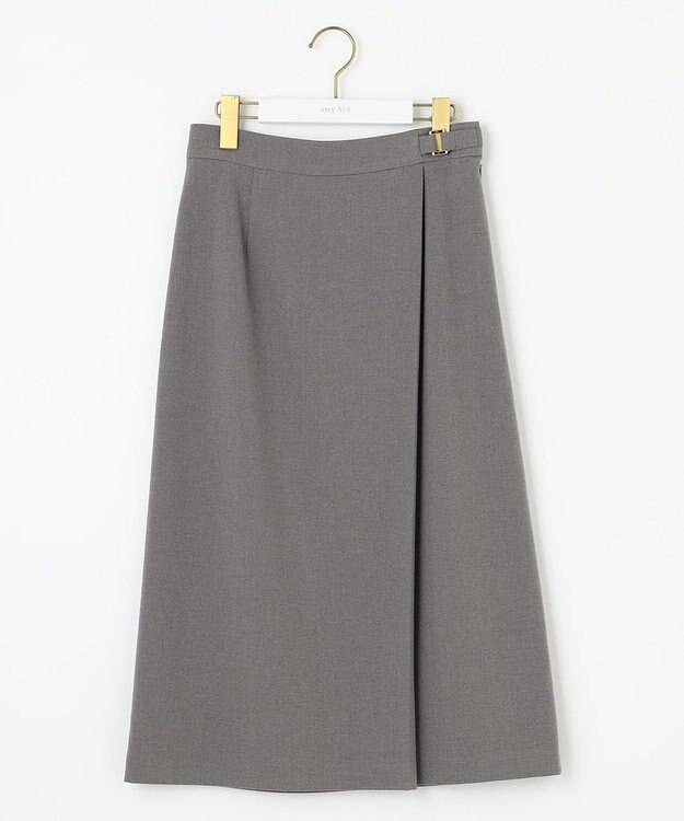 ANY SIS L 【保温効果/ストレッチ】シリーズ累計13万枚突破！ビューティサーモ スカート ライトグレー