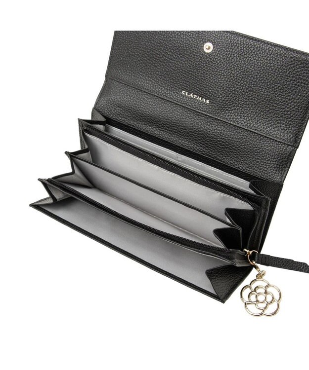 CLATHAS カーラ かぶせ長財布 ブラック