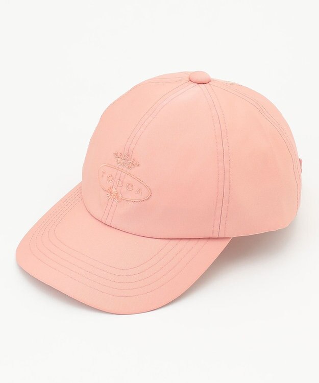 TOCCA 【UV90%以上カット・吸水速乾・接触冷感・抗菌防臭・洗える・サイズ調整可・リボン取り外し可】LOGO RIBBON CAP キャップ ピンク系