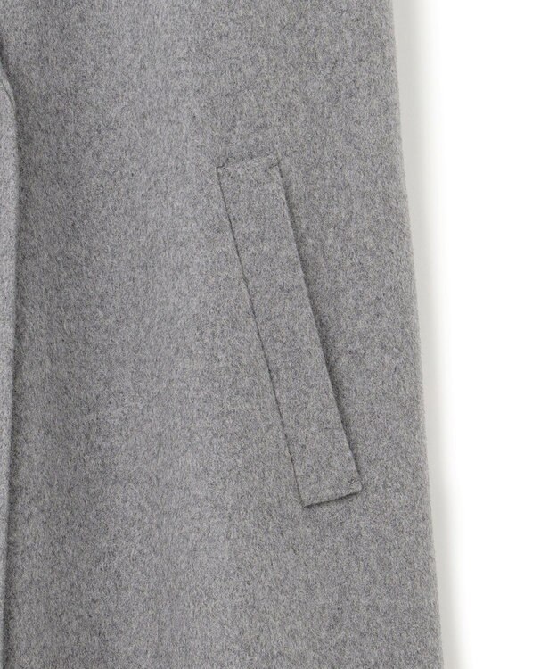 ICB ウールカシミヤメルトン チェスターコート グレー系