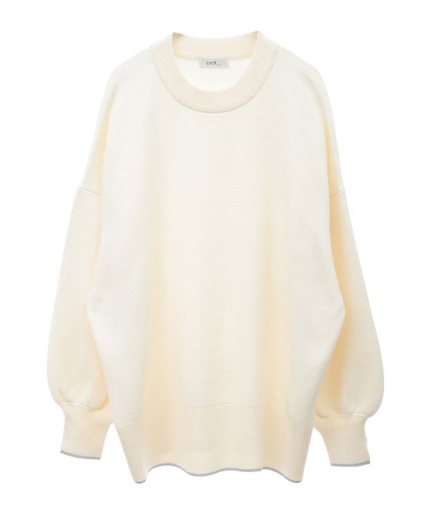 earth music&ecology やわらかタッチチュニック Ivory