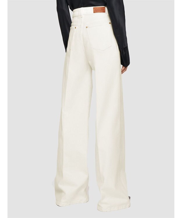 JOSEPH 【洗える】デニムストレッチ　トラウザーズ White